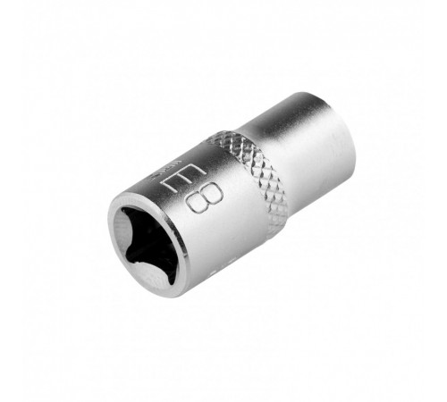 Головка торцевая 1/4, Е8, CrV Stels
Головка торцевая 1/4, Е8, CrV Stels