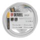 Шнур сетевой Energy Series, ПВС, 3 м, 3 x 1,5 мм, с неразборной вилкой, белый, Denzel