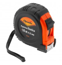Рулетка Elastica,10 м х 25 мм,обрезиненный корпус Sparta
