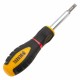 Отвертка комбинированная, SL3/16"-PH1, SL1/4"-PH2, 3-х компонентная рукоятка Denzel
