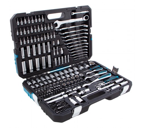 Набор инструментов, 1/2", 3/8", 1/4", CrV, 120 зубьев, 216 предметов Gross
Набор инструментов, 1/2", 3/8", 1/4", CrV, 120 зубьев, 216 предметов Gross