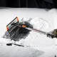 Щетка-сметка для снега со скребком и водосгоном, телескопическая, поворотная голова Stels
