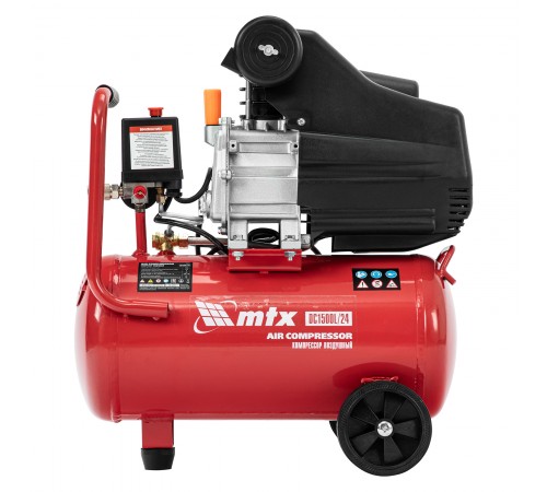 Компрессор воздушный DC1500L/24, 1,5 кВт, 24 л, 210 л/мин MTX
Компрессор воздушный DC1500L/24, 1,5 кВт, 24 л, 210 л/мин MTX