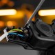 Шнур сетевой Energy Series, ПВС, 3 м, 3 x 1 мм, с неразборной вилкой, белый, Denzel
