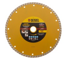 Диск алмазный, отрезной Turbo, 230 х 22.2 мм, сухая резка Denzel
