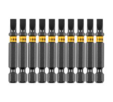 Бита SL5,0х50, сталь S2, шестигранный профиль, 10 шт. Е 6,3 Denzel
