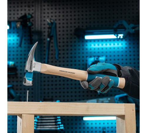 Молоток-гвоздодер, 450 г, угол 75, магнит, обрезиненная рукоятка American hickory GROSS
Молоток-гвоздодер, 450 г, угол 75, магнит, обрезиненная рукоятка American hickory GROSS