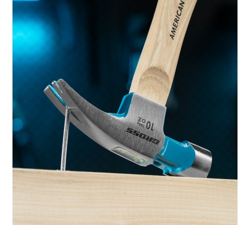 Молоток-гвоздодер, 280 г, угол 75, магнит, обрезиненная рукоятка American hickory GROSS
Молоток-гвоздодер, 280 г, угол 75, магнит, обрезиненная рукоятка American hickory GROSS