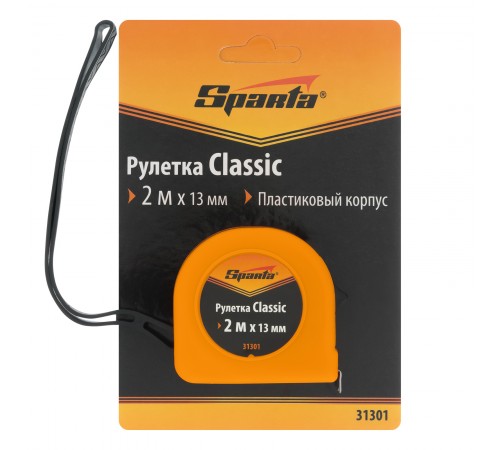 Рулетка Classic,2 м х 13 мм,пластиковый корпус Sparta
Рулетка Classic,2 м х 13 мм,пластиковый корпус Sparta