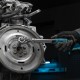 Ключ-трещотка телескопический 1/2", 305-445 мм, CrV, 72 зуба, с быстрым сбросом, хром Gross
