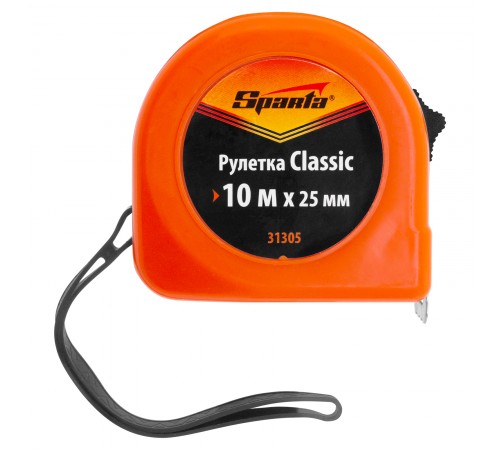 Рулетка Classic,10 м х 25 мм,пластиковый корпус Sparta
Рулетка Classic,10 м х 25 мм,пластиковый корпус Sparta