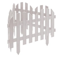 Забор декоративный "Романтика", 28 х 300 см, белый, Palisad
