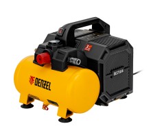 Компрессор  DLS750/6 безмасляный малошумный 750 Вт, 140 л/мин,ресивер 6 л Denzel
