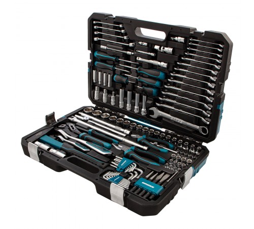 Набор инструментов, 1/4", 1/2", CrV, 120 зубьев, 115 предметов Gross
