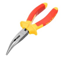 Длинногубцы изогнутые Insulated, 160 мм, двухкомпонентные рукоятки Matrix Professional
