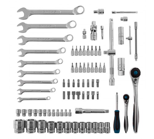 Набор инструментов, 1/4", 1/2", CrV, 120 зубьев, 82 предмета Gross
Набор инструментов, 1/4", 1/2", CrV, 120 зубьев, 82 предмета Gross