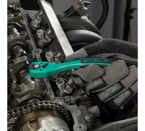 Набор инструментов, 1/4", 3/8", 1/2", Cr-V, S2, усиленный кейс, 216 предметов Stels
