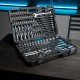 Набор инструментов, 1/2", 3/8", 1/4", CrV, 120 зубьев, 216 предметов Gross