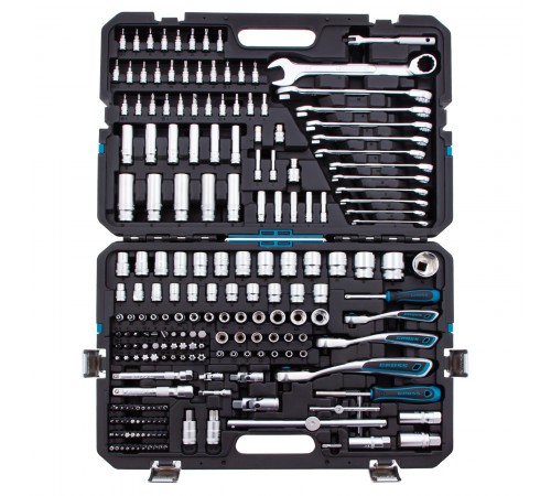 Набор инструментов, 1/2", 3/8", 1/4", CrV, 120 зубьев, 216 предметов Gross
Набор инструментов, 1/2", 3/8", 1/4", CrV, 120 зубьев, 216 предметов Gross