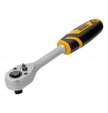 Ключ-трещотка 1/2", 90 зубьев, с быстрым сбросом, CrV Denzel
