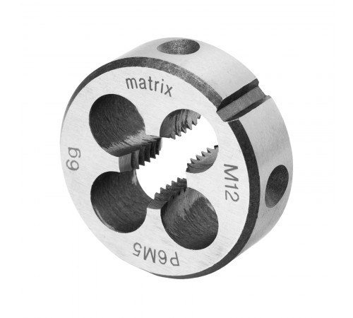 Плашка М12 х 1.75 мм, Р6М5 Matrix
