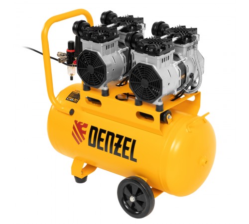 Компрессор безмасляный, малошумный DLS 2200/50, 2200 Вт, 2x1100, 50 л, 380 л/мин Denzel
Компрессор безмасляный, малошумный DLS 2200/50, 2200 Вт, 2x1100, 50 л, 380 л/мин Denzel
