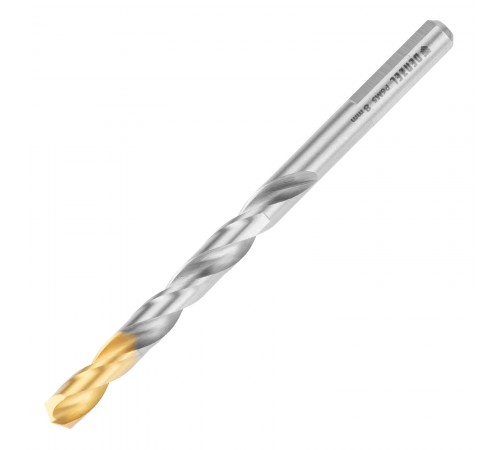 Набор сверл по металлу, 2-8мм, Р6М5-TiN, Golden Tip, 6 шт Denzel
