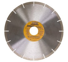 Диск алмазный, отрезной сегментный, 180 х 22.2 мм, сухая резка, EUROPA Standard Sparta
