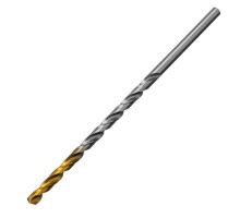 Сверло спиральное по металлу 4,5 х 126 мм, Р6М5, Golden Tip, удлиненное Denzel
