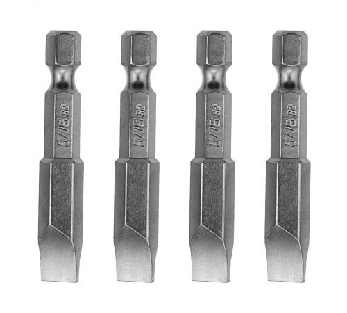 Набор бит, SL5/16"x2", 4 шт. Denzel
Набор бит, SL5/16"x2", 4 шт. Denzel