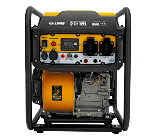 Генератор инверторный GK-5500iF, 5,5 кВт, 230 В, ручной старт DENZEL
Генератор инверторный GK-5500iF, 5,5 кВт, 230 В, ручной старт DENZEL