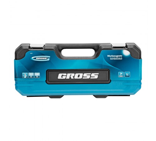 Набор инструментов, 1/2", CrV, 120 зубьев, 24 предмета Gross
Набор инструментов, 1/2", CrV, 120 зубьев, 24 предмета Gross
