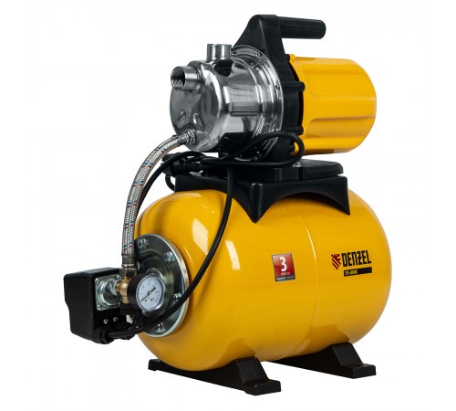 Насосная станция PS800X, 800 Вт, 3200 л/ч, ресивер 24 л, подъем 38 м, нержавейка Denzel
Насосная станция PS800X, 800 Вт, 3200 л/ч, ресивер 24 л, подъем 38 м, нержавейка Denzel