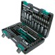 Набор инструментов 1/2", 1/4", CrV, 12 гранные головки, пластиковый кейс, 109 предмета Stels
