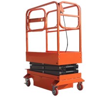 Подъемник ножничный передвижной 240 кг 3/5 м TOR GTJY AC 220В (от сети)
