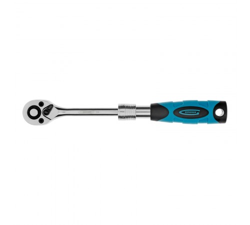 Ключ-трещотка телескопический 1/4", 150-200 мм, CrV, 72 зуба, с быстрым сбросом, хром Gross
Ключ-трещотка телескопический 1/4", 150-200 мм, CrV, 72 зуба, с быстрым сбросом, хром Gross