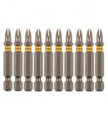 Бита PH2х50, сталь S2, шестигранный профиль, 10 шт. Е 6,3 Denzel
