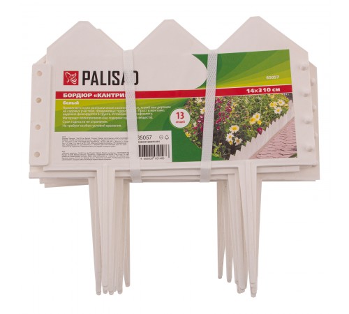 Бордюр "Кантри", 14 х 310 см, белый, Palisad
