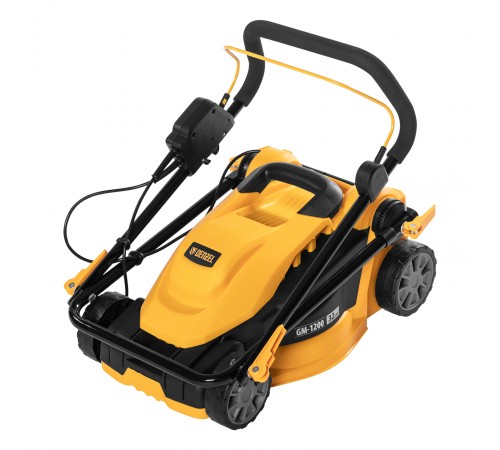 Газонокосилка электрическая GM-1200, 1200 Вт, ширина 32 см, 3 уровня, травосборник 25 л. Denzel
Газонокосилка электрическая GM-1200, 1200 Вт, ширина 32 см, 3 уровня, травосборник 25 л. Denzel