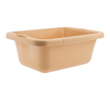 Таз пластмассовый прямоугольный 25 л, бежевый, Home Palisad
