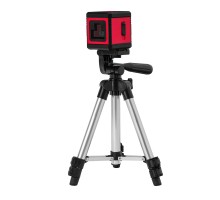 Лазерный уровень XQB RED Pro SET, 10 м, красный луч, батарейки, штатив MTX
