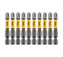 Бита IMPACT, PZ3x50 мм, лазерная обработка шлица, сталь S2, 10 шт., Е 6,3 Denzel
