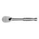 Ключ-трещотка 1/4", CrV, 120 зубьев, цельнометаллический, хром Gross
