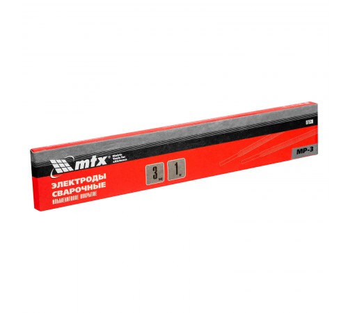 Электроды MP-3, диам. 3 мм, 1 кг., ильменитовое покрытие MTX
Электроды MP-3, диам. 3 мм, 1 кг., ильменитовое покрытие MTX