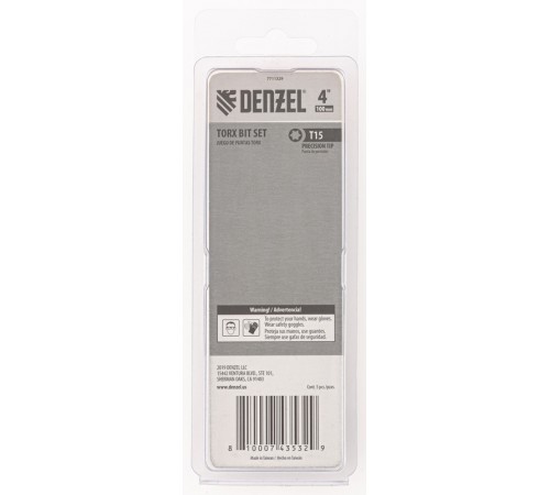 Бита T15x100 мм, 5 шт. Denzel
Бита T15x100 мм, 5 шт. Denzel