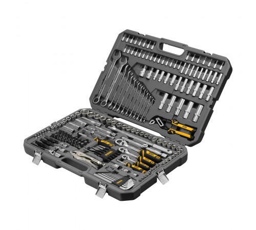 Набор инструментов, 1/2", 3/8", 1/4", CrV, S2, пластиковый кейс, 232 предмета Denzel
Набор инструментов, 1/2", 3/8", 1/4", CrV, S2, пластиковый кейс, 232 предмета Denzel