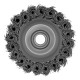 Щетка для УШМ Heavy Duty, 80 мм, М14, "чашка", крученая проволока 0.5 мм Matrix