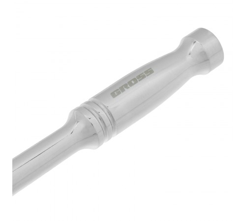 Ключ-трещотка 1/4", CrV, 120 зубьев, цельнометаллический, хром Gross
