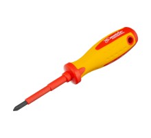 Отвертка Insulated, PH1 x 75 мм, CrMo, до 1000 В, двухкомпонентная рукоятка Matrix Professional
