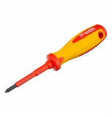 Отвертка Insulated, PH1 x 75 мм, CrMo, до 1000 В, двухкомпонентная рукоятка Matrix Professional
